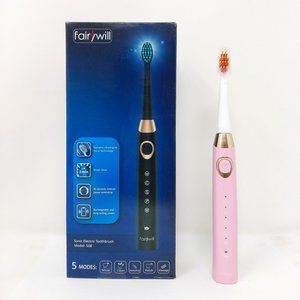 Fairywill Electric Toothbrush Rechargeable 5 Modes Clean Pink for Adults 508